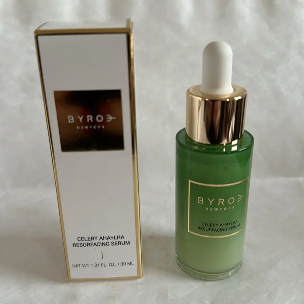 BYROE Celery AHA + LHA Resurfacing Serum 1oz NIB $86